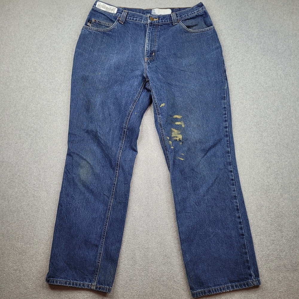 Carhartt FR Jeans Mens 36x32 Blue Flame Resistant Workwear Denim